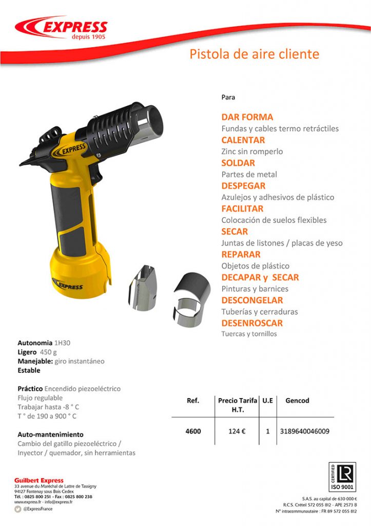 Pistola de Air Cliente 4600